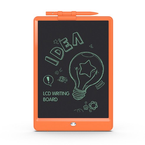 호이지보드 10인치 컬러 LCD 전자메모보드 메모패드 전자노트, 단색(중간)글씨, 오렌지