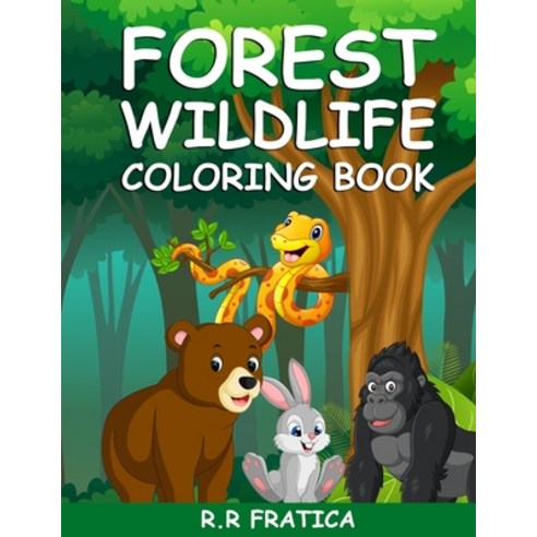 Forest wildlife coloring book Paperback, Remus Radu Fratica, English, 9787709981571