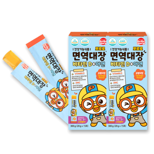뽀로로 면역대장 비타민D+아연, 300g, 10개