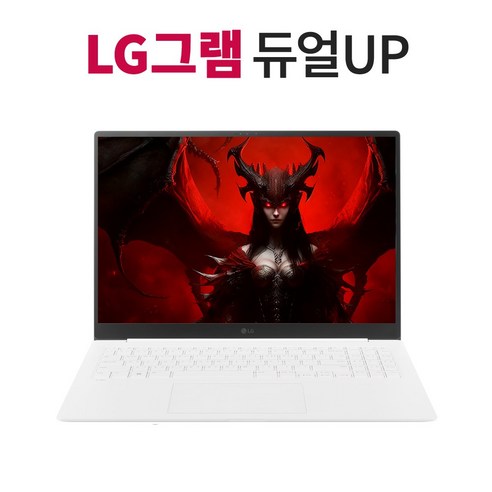 LG전자 LG그램 듀얼업 16ZD90SU-GX56K 8GB 256GB+추가 2TB Ultra5 AI그램 링크 WQXGA, Free DOS, 2304GB, 화이트