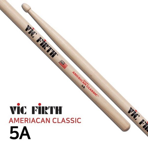 빅퍼스 5A 드럼스틱 Vic Firth American Classic 5A, 1개