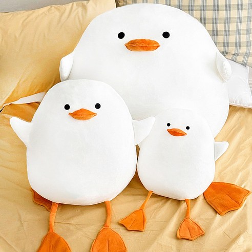 폭신함에 빠지다: 루시아이 파닥파닥 오리 모찌 인형의 매력 탐구 오리인형