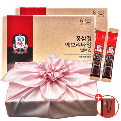 최상급 홍삼 농축액으로 건강과 웰빙을 증진하는 정관장 홍삼정 에브리타임 밸런스 선물 세트