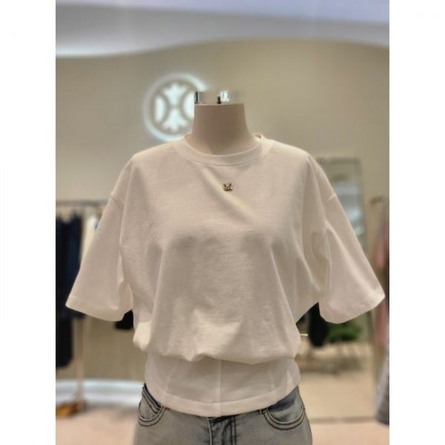 듀엘 셔링 포인트 반팔 티셔츠 L242PSM032 백화점 아울렛 (3535928)