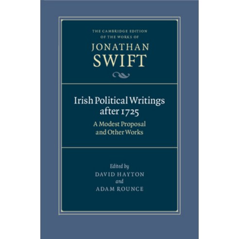 (영문도서) Irish Political Writings after 1725 Paperback, Cambridge University Press, English, 9781009160391