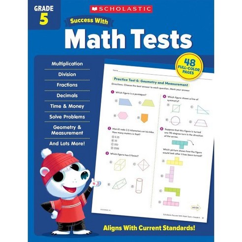 Scholastic Success with Math Tests Grade 5, ScholasticInc