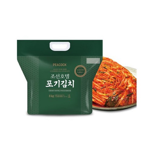 [신세계푸드(SHINSEGAE FOOD)] [피코크] 조선호텔 포기김치 4kg*2팩 (총, 4kg, 2개