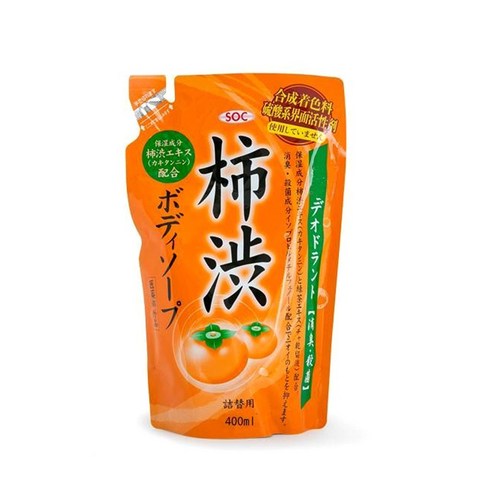 단감바디클렌저 탈취효과 각질케어 수분보충 피부보습 자연정화 감 녹차 SOC 리필 400ml, 1세트