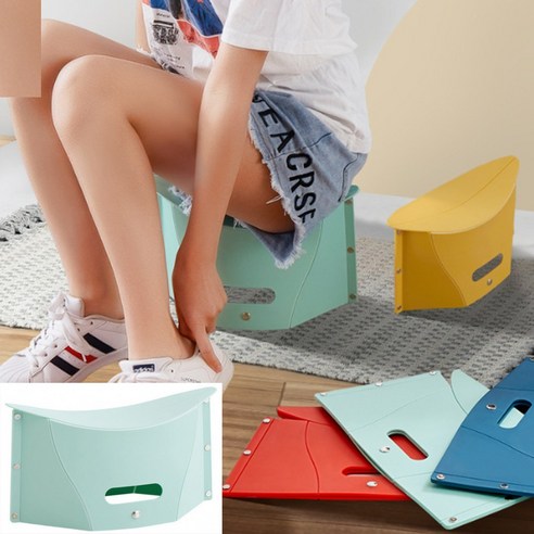 데일리공감 접이식 보관 간이의자 휴대용의자 슬림착 간이의자 접이식보조의자 다용도의자, 4개, 그린
