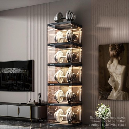 세련된 LED 위스키 보관함으로 가정에 양주 소장품을 안전하고 세련되게 보관하세요.