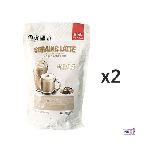 (2개)까로망 오곡라떼 파우더 1kg, 2개, 1개