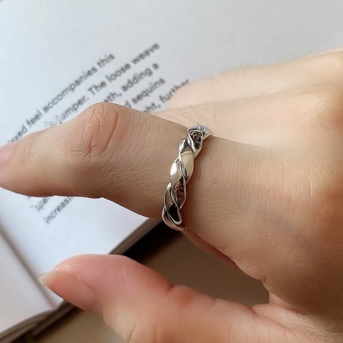 【아침 햇살】한국어 스타일 디자인 감각 Ins 패션 개성 반지 Douyin 동일한 스타일 색인 손가락 작은 반지