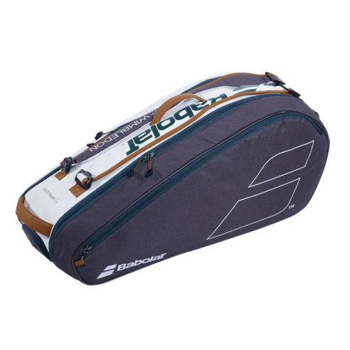 바볼랏 퓨어 윔블던 6팩 테니스 가방은 라켓 6자루와 다양한 소지품을 효율적으로 보관할 수 있는 공간이 마련되어 있습니다.