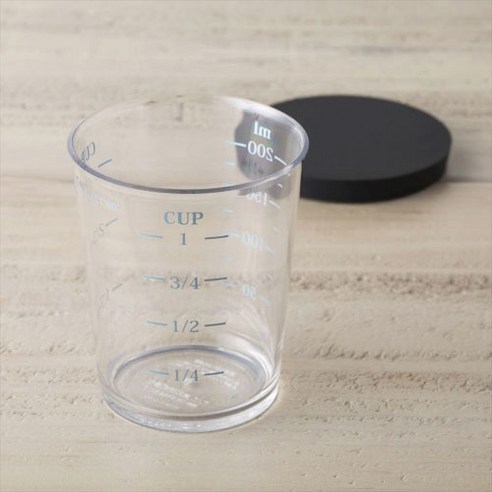 셀렉트100 계량컵 뚜껑 포함, 1개, 클리어, 200ml