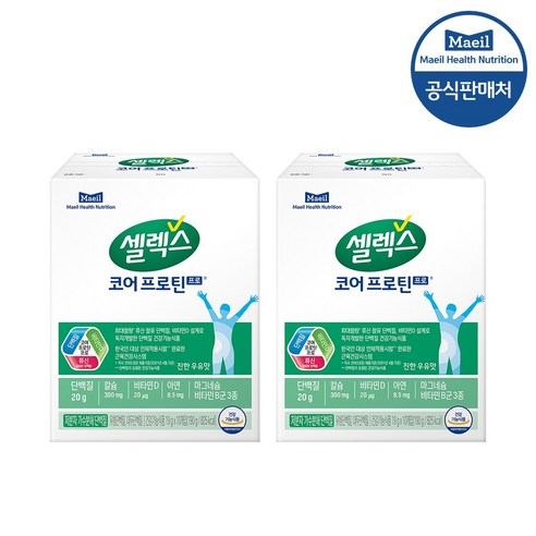 셀렉스 코어 프로틴 프로 스틱 19g 10포 2개, 190g