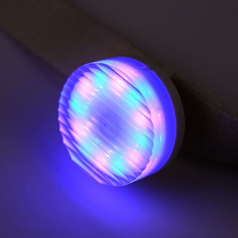 파인댕 강아지 LED 버그 가드 라이트 펜던트 목걸이, 1개, 화이트