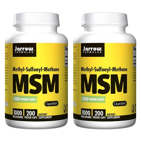 재로우 MSM 1000mg 베지 캡, 200개입, 2개
