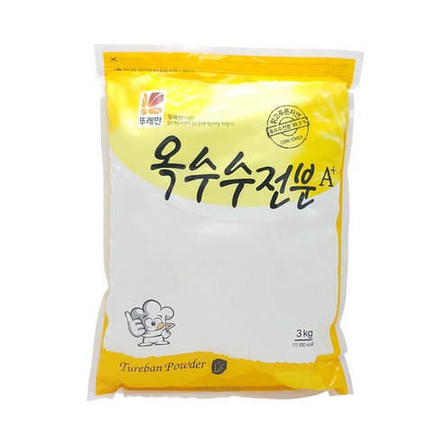 옥수수가루 뚜레반 옥수수 전분, 3kg, 1개 Best Top5