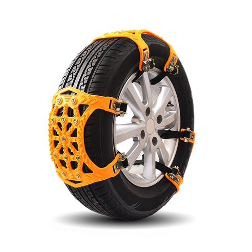 자동차 타이어 스노우체인 우레탄 미끄럼 방지 벨트형 눈길 빙판