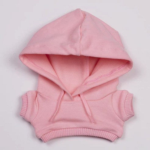 모카돌 10cm 15cm 20cm 솜인형 옷 심플 후드티 아이돌인형, 핑크, 10cm 솜인형, 1개