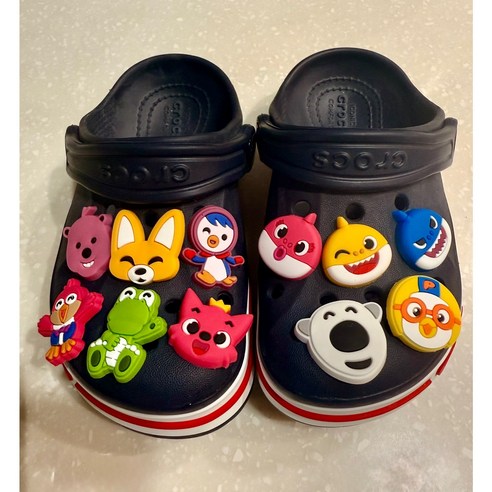 앙증맞은 상상력, [빽여사] 뽀통령 파츠 세트로 아이 신발에 생기를 불어넣다 아기상어지비츠