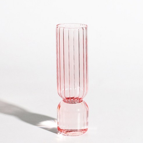MEIISEO가정용 북유럽 스타일 투명 유리꽃병 수경 유리화병 꽃병 도자기 화병, Beige
