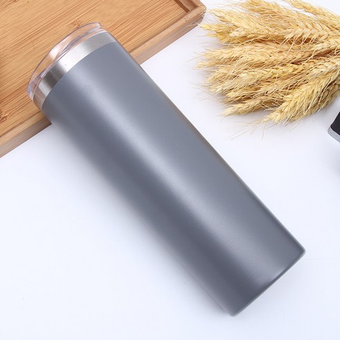 스테인레스 스틸 컵 컬러 자동차 컵 자동차 진공 단열 컵, 회색, 30oz