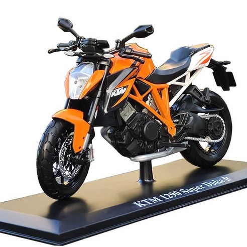 스탠드 포켓바이크 KTM 1290 오렌지 전시용 피규어 매장 디스플레이