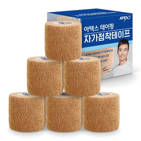 아텍스 자가점착 테이프, 6개입, 1세트