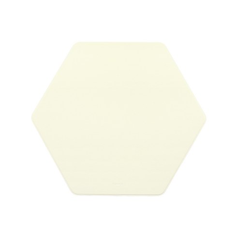 FENICE 조약돌 가죽 마우스 패드, HEXAGON WHITE, 1개
