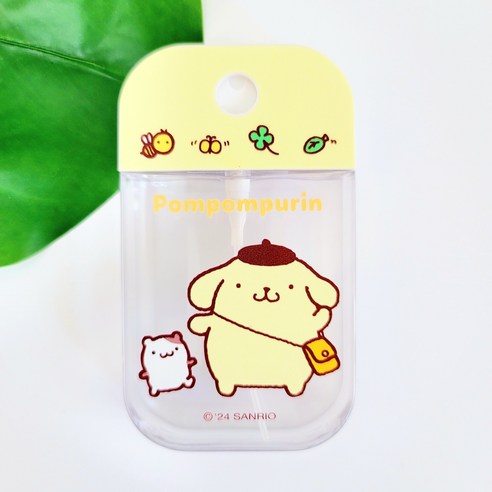 산리오 휴대용 소분용 스프레이 공병 케이스 용기, 1개, 폼폼푸린