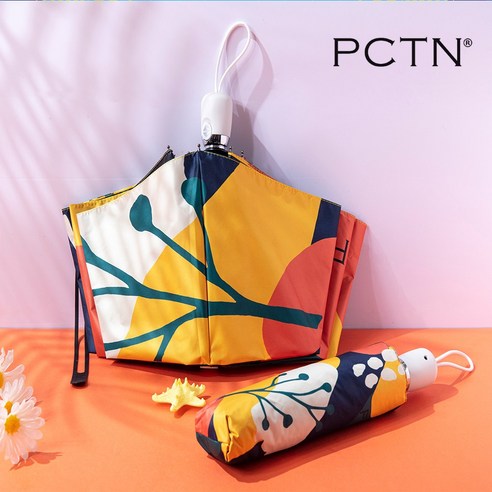 PCTN 자외선차단 암막 자동 3단 여성 우양산 초경량과 경량 튼튼한 우산 겸용 양산