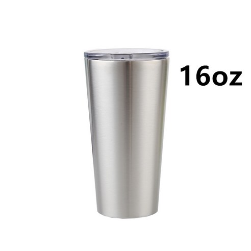 KORELAN 30oz 자동차 컵 일용품 보온 커피 컵 304 스테인리스강 냉동 맥주 컵, 16oz 테이퍼 컵, 원색 일반 포장