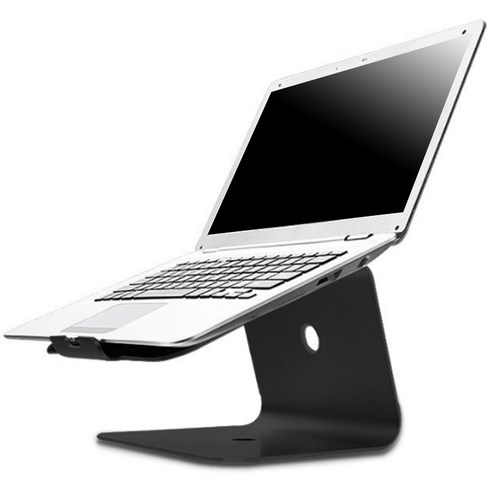 알루미늄 태블릿 노트북 스탠드 노트북 홀더 MacBook Air Pro 노트북 지원 냉각 패드 마운트 HP Dell, 하나, 검정