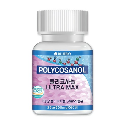 폴리코사놀 쿠바산 54mg ULTRA MAX 60정 600mg 식약청인정, 60회분, 1개
