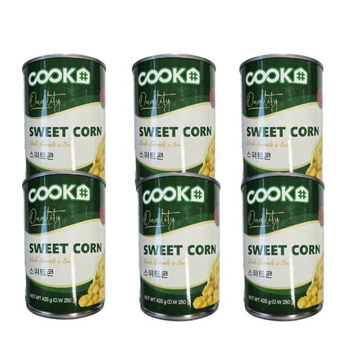 쿡샵 스위트콘, 425g, 6개