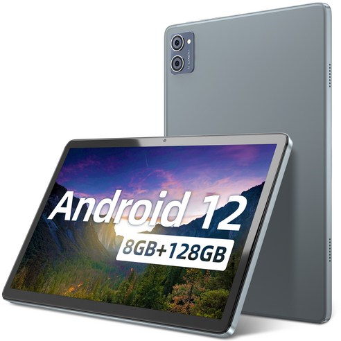 점퍼 태블릿/10.1/8G +128G/안드로이드 12/가성비태블릿PC/슬림/Full HD IPS/블루투스5.0/그레이
