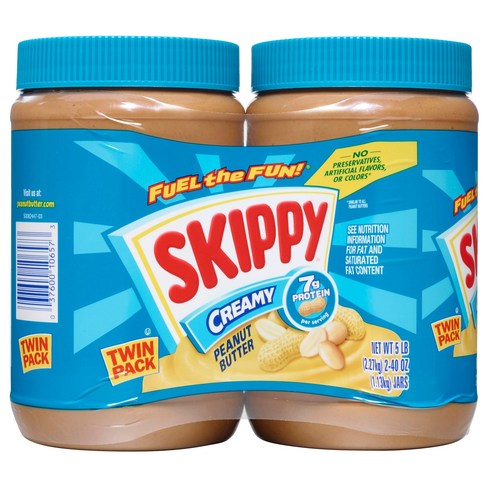 SKIPPY 땅콩 버터 슈퍼 청키 1.2L(40온스) 트윈 팩, 462g, 1개 Best Top5