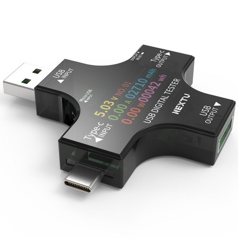 안정적인 충전을 위한 멀티 USB 전압/전류 테스터기