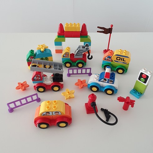 듀플로 호환 로봇변신 자동차블럭 124pcs 내맘대로 블럭 완벽호환