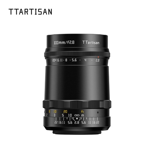 TTArtisan 100mm F2.8 M42 마운트 솝 버블 보케 풀프레임 렌즈, 렌즈+캐논R 어댑터