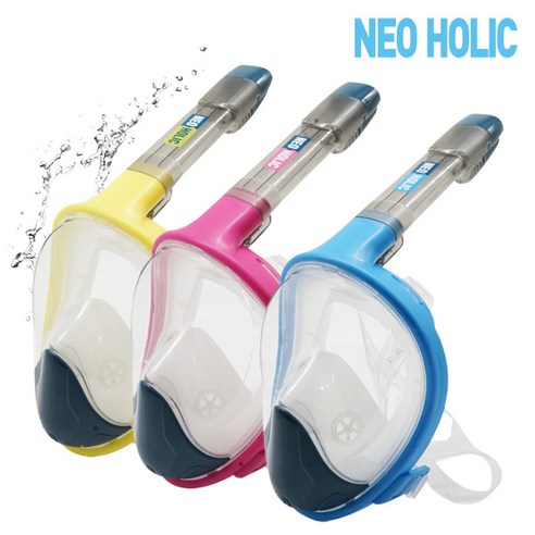 네오홀릭 스노클링 마스크 마린 1+1 (2개), 그린 아동용(만5세~8세), 그린 아동용(만5세~8세)