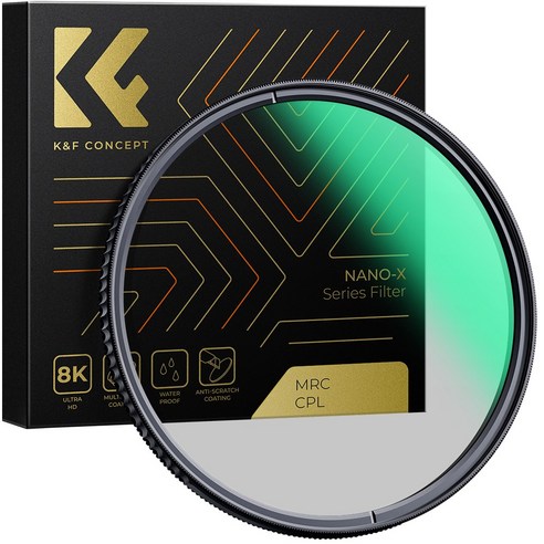 K&F CONCEPT Nano-X 초고화질 방수 스크래치 방지 코팅 CPL필터, 82mm dpk-55cf듀플렉스 Best Top5