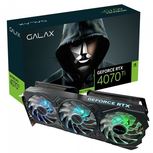 [갤럭시 GALAX] 지포스 RTX 4070 Ti EX GAMER BLACK OC V2 D6X 12GB, 1개