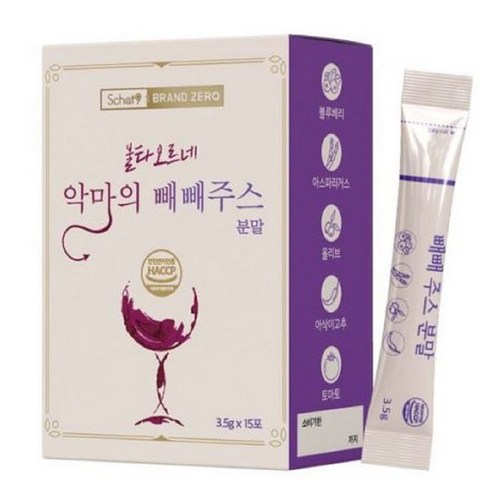 악마의 빼빼 주스 ABC 쥬스, 3.5g, 15개