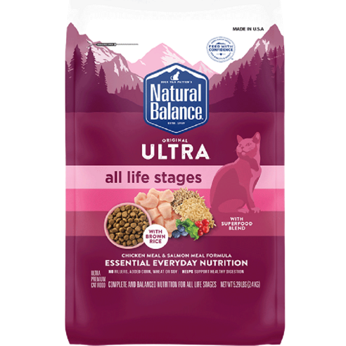 Natural Balance Cat All Age Original Ultra Chicken and Salmon Feed, 2.4 kg, 1 piece Best 5 Natural Balance Cat All Age Original Ultra Chicken and Salmon Feed, 2.4 kg, 1 piece Best 5