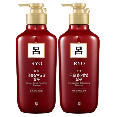 려 함빛 극손상 영양케어 샴푸, 550ml, 2개