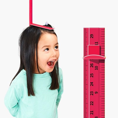 모두달라 실용적인 온가족 어린이 키재기자 키측정기 210cm, 핑크, 1개