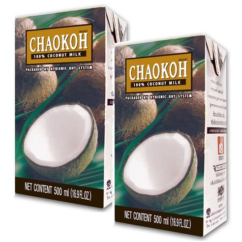 차오코 코코넛밀크 500ml 4팩 / 태국요리 소스 식자재