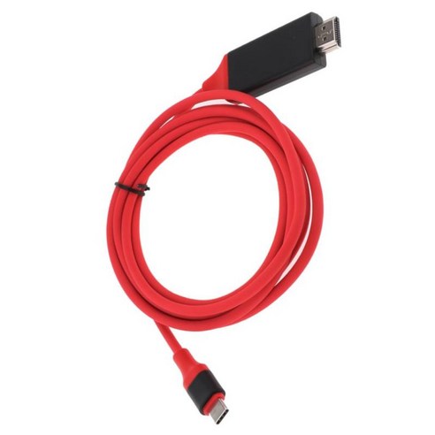 USB C-어댑터 케이블 USB-C-4K 30Hz 컨버터 지원 레드, 2m, 설명